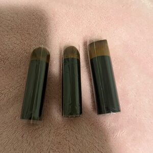 CHANEL Black Makeup Brushes with Brown Bristles